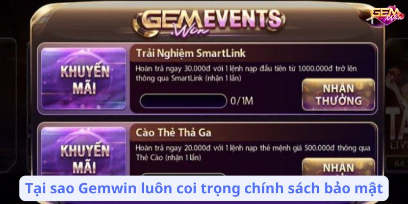 chinh sach bao mat 2 Tại sao Gemwin luôn coi trọng chính sách bảo mật.