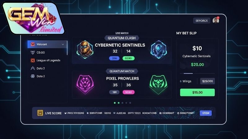 Kinh nghiệm sử dụng giao diện cá cược esports thân thiện Gemwin